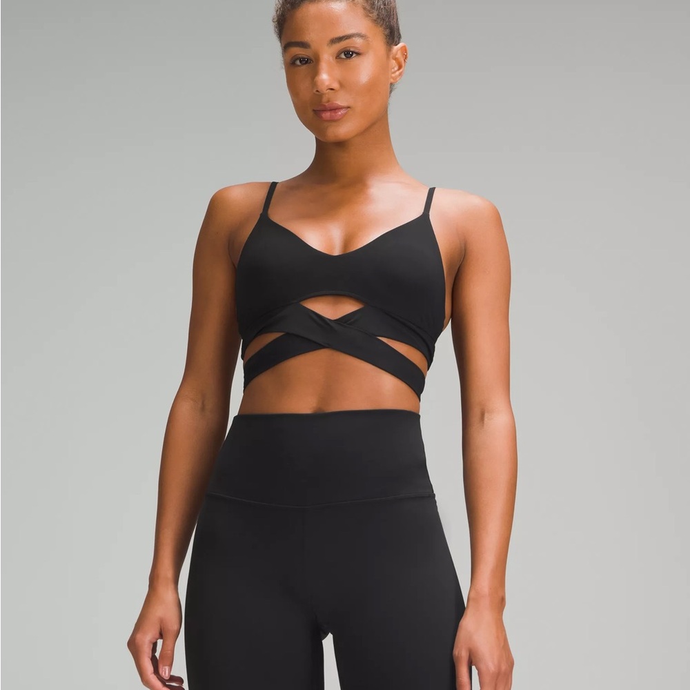 Lululemon Black Intimates Bra with Geometric Cutout